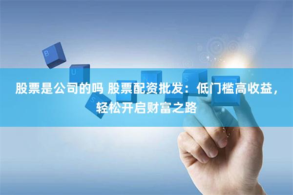 股票是公司的吗 股票配资批发：低门槛高收益，轻松开启财富之路