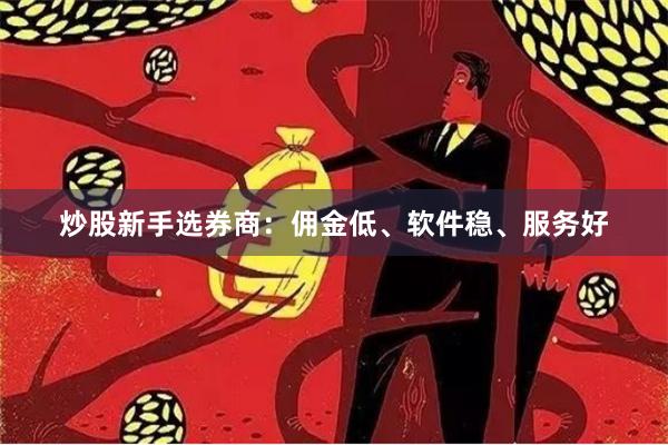 炒股新手选券商:佣金低、软件稳、服务好